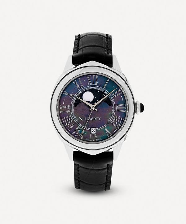 Liberty - Lasenby Moonphase Mother-Of-Pearl Leather Strap Watch