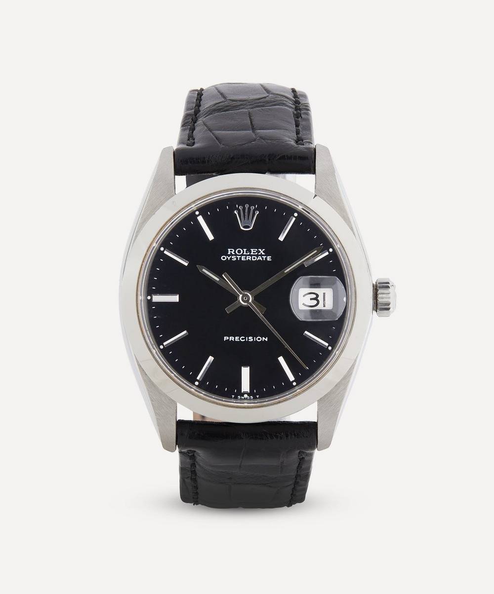 Designer Vintage - 1960s Rolex Oysterdate Precision White Metal Watch