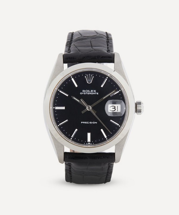 Designer Vintage - 1960s Rolex Oysterdate Precision White Metal Watch image number null