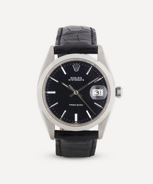 Designer Vintage - 1960s Rolex Oysterdate Precision White Metal Watch image number 0