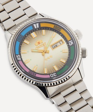 Designer Vintage - 1980s Orient Sea King White Metal Watch image number 3