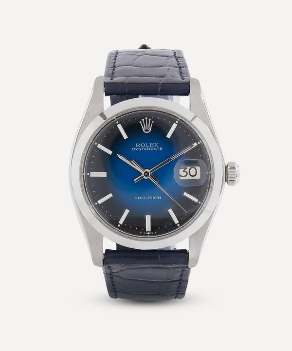 Designer Vintage - 1970s Rolex Oysterdate Precision White Metal Watch image number null