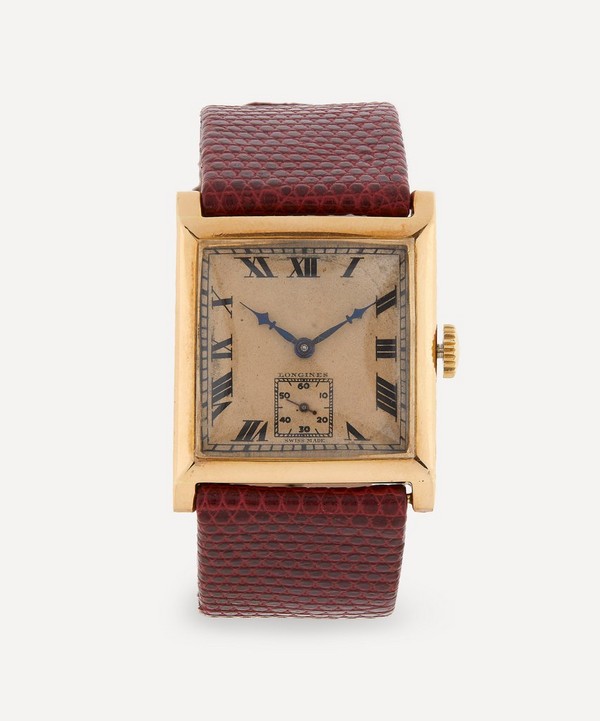 Designer Vintage - 1930s Longines 18ct Gold Watch image number null
