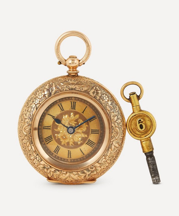 Designer Vintage - Victorian 14ct Gold Fob Watch image number null