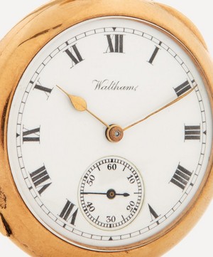 Designer Vintage - Edwardian Waltham 9ct Gold Fob Watch image number 3