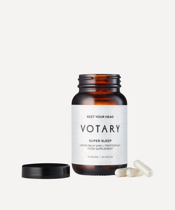 Votary - Super Sleep Lemon Balm and L-Tryptophan Food Supplement 60 Capsules image number null