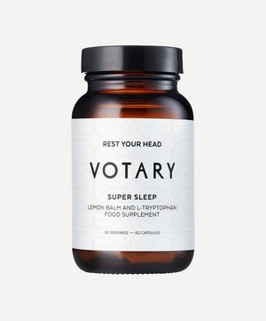 Votary - Super Sleep Lemon Balm and L-Tryptophan Food Supplement 60 Capsules image number 1