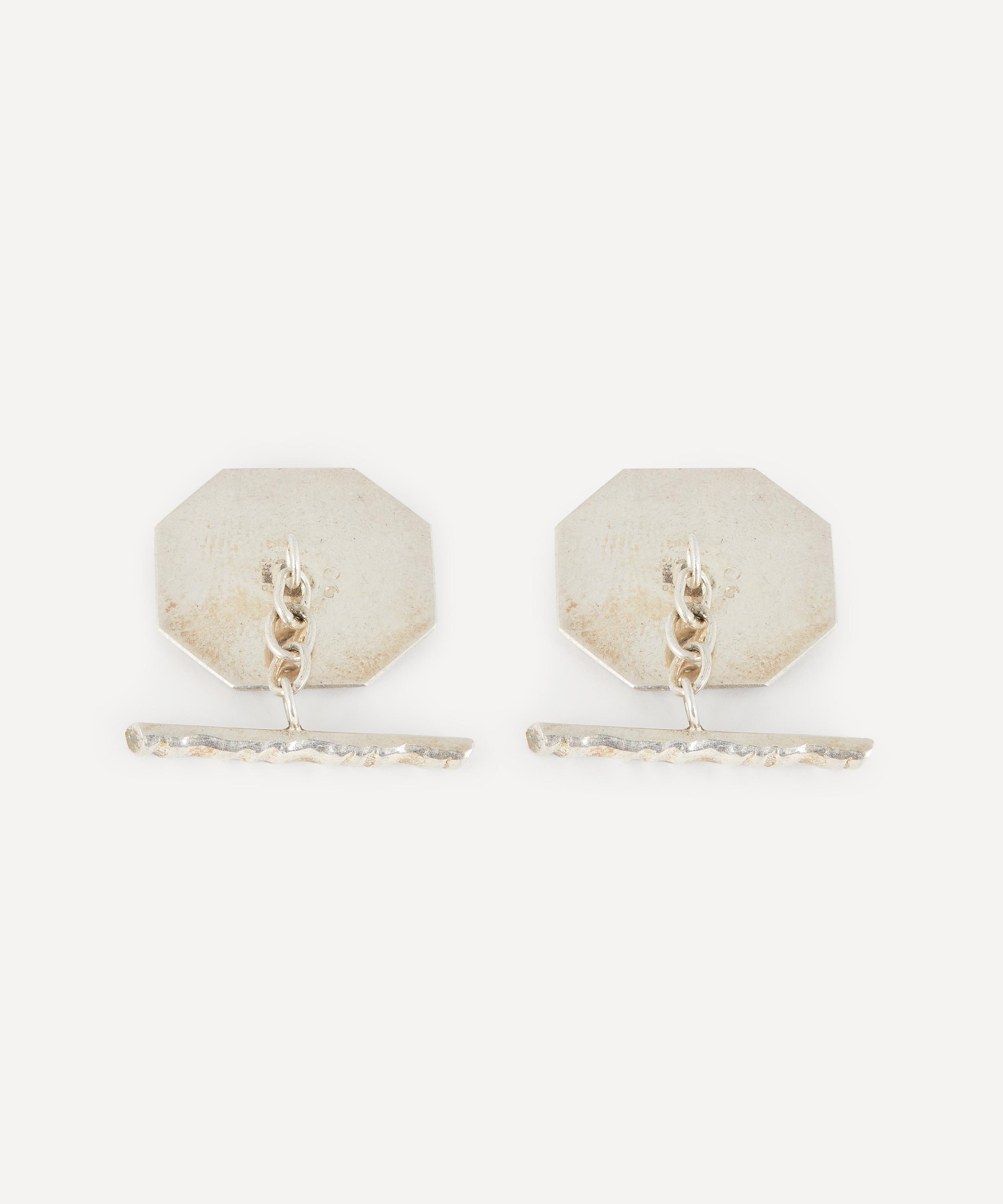 Designer Vintage - 1960s Silver and Mother-of-Pearl Cufflinks image number 2
