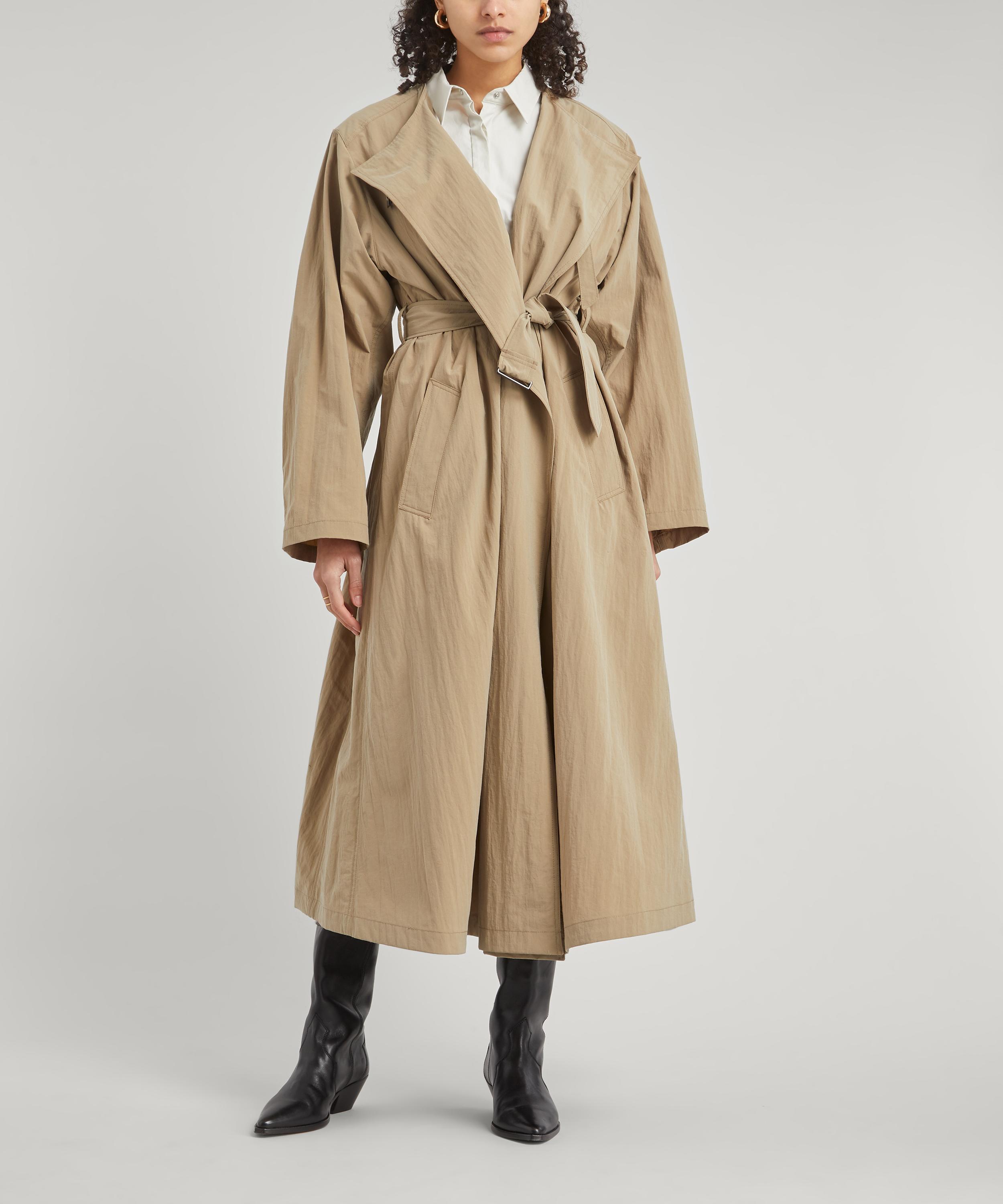 coated trench coat