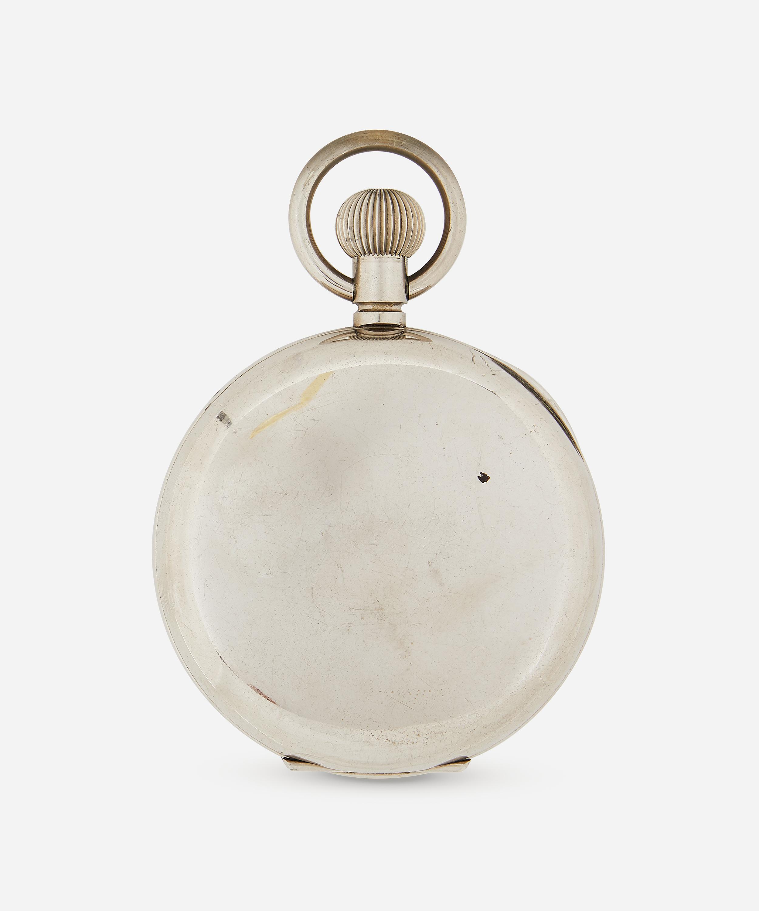 Designer Vintage - Victorian J. C. Vickery White Metal Goliath Pocket Watch/Travel Clock image number 2