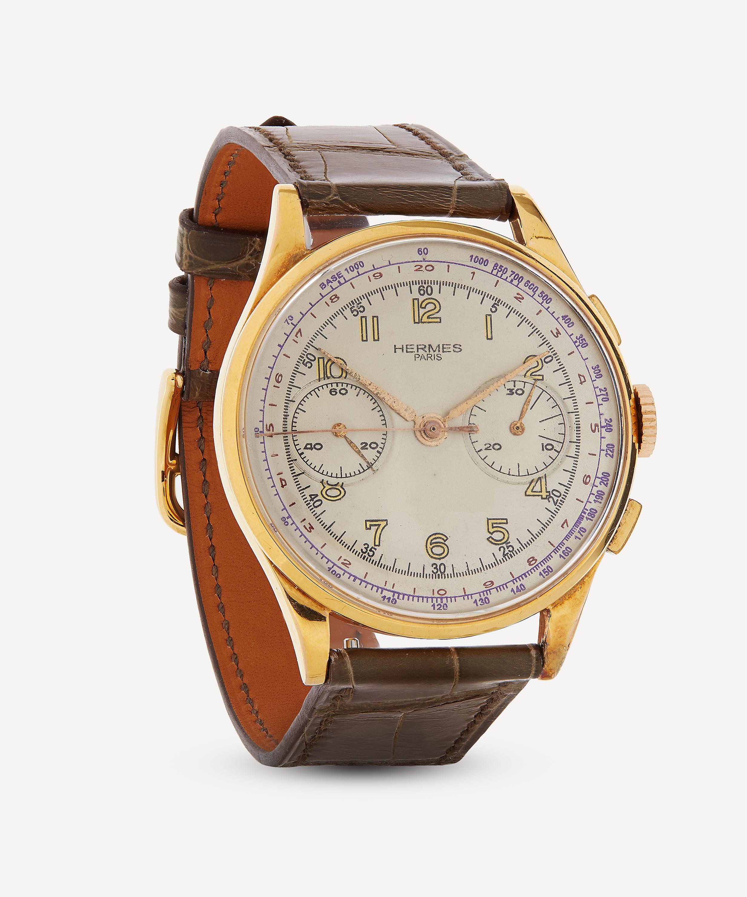 Designer Vintage - 1960s Hermes 18ct Gold Watch image number 1