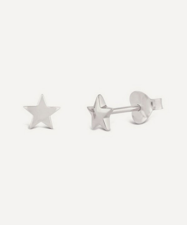 Dinny Hall - Sterling Silver Bijou Mini Star Stud Earrings image number null