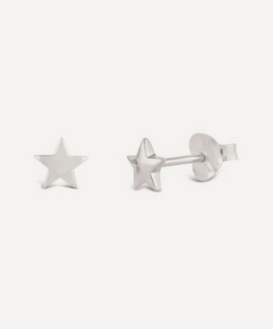 Dinny Hall - Sterling Silver Bijou Mini Star Stud Earrings image number 0