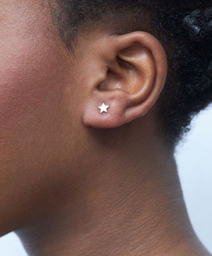 Dinny Hall - Sterling Silver Bijou Mini Star Stud Earrings image number 1