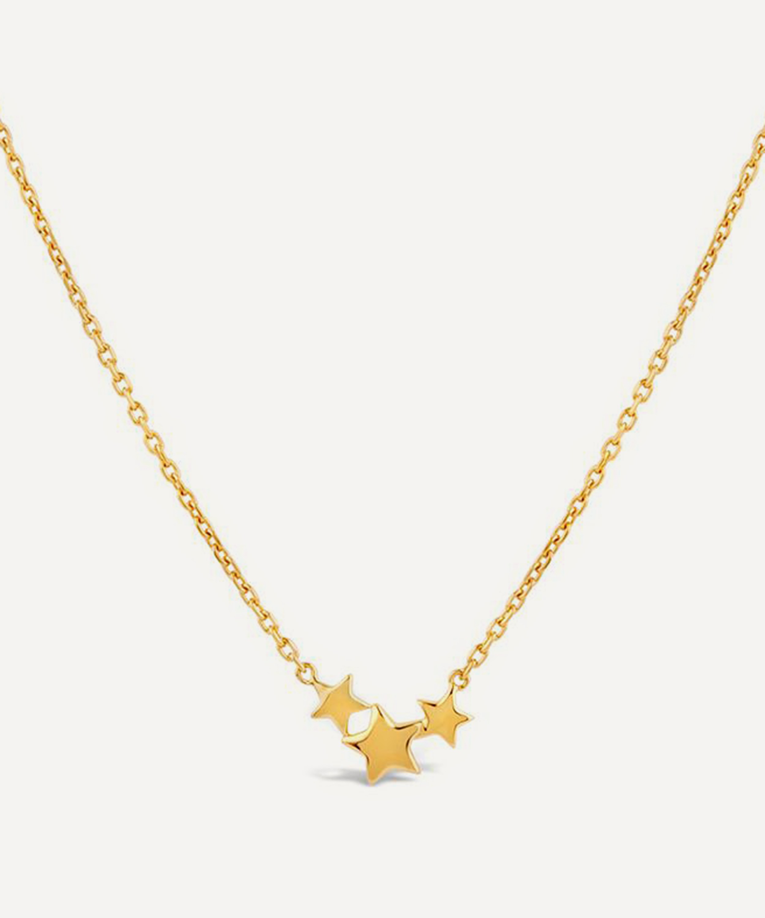 Dinny Hall - Gold Plated Vermeil Silver Bijou Trio Scoop Star Pendant NecklaceGold Plated Vermeil Silver Bijou Trio Scoop Star Pendant Necklace image number null