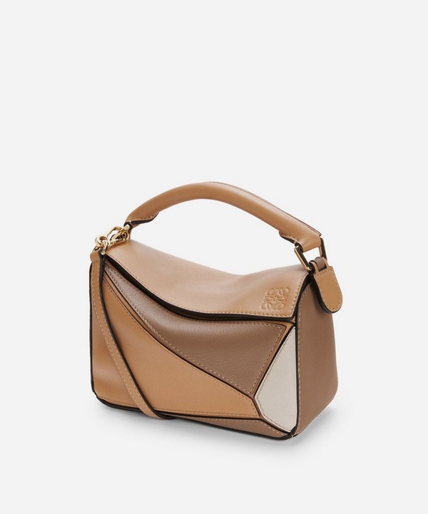 Loewe - Mini Puzzle Leather Shoulder Bag image number null
