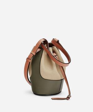 Loewe - Small Balloon Leather and Canvas Bucket Bag image number 2