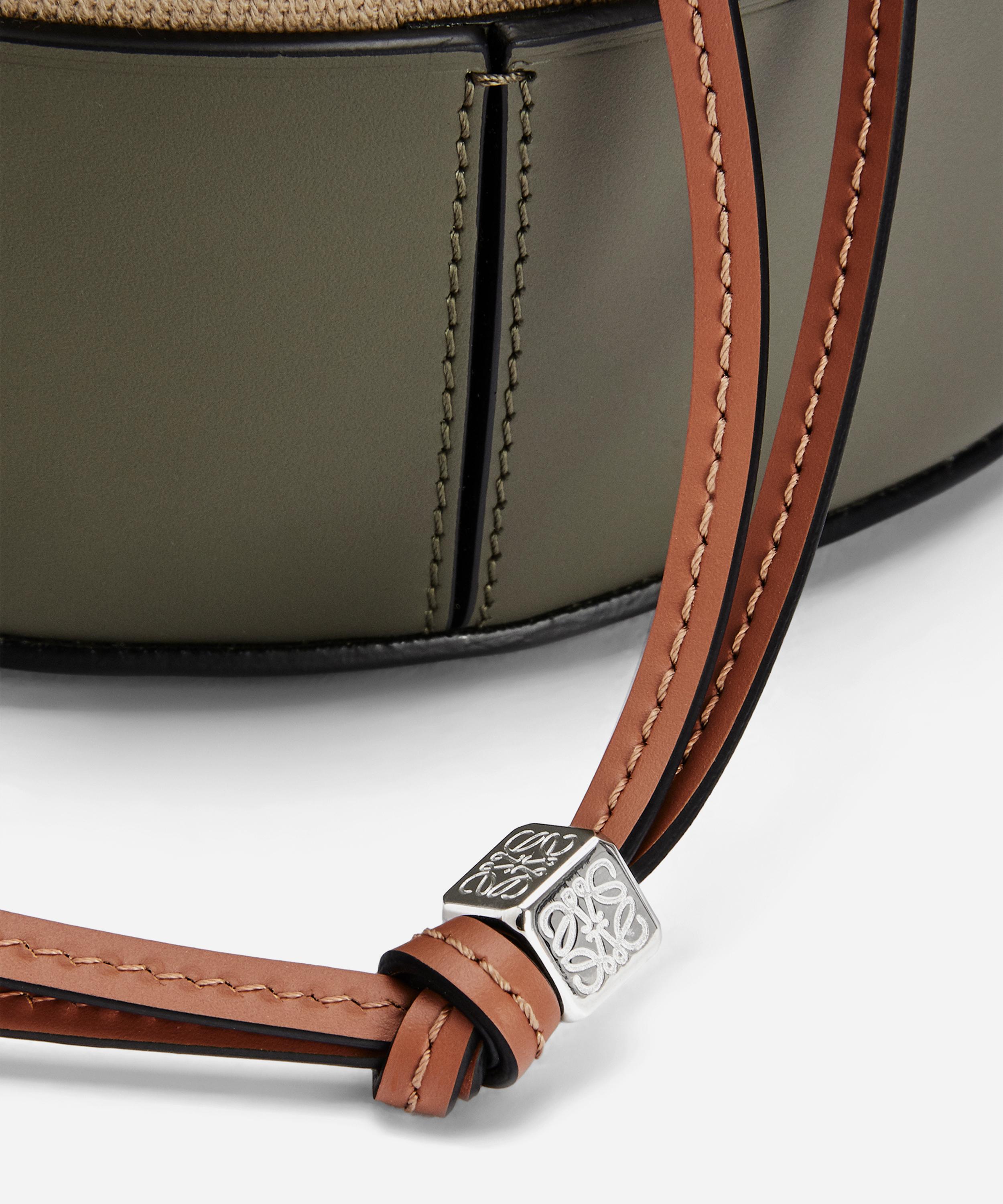 Loewe - Small Balloon Leather and Canvas Bucket Bag image number 6