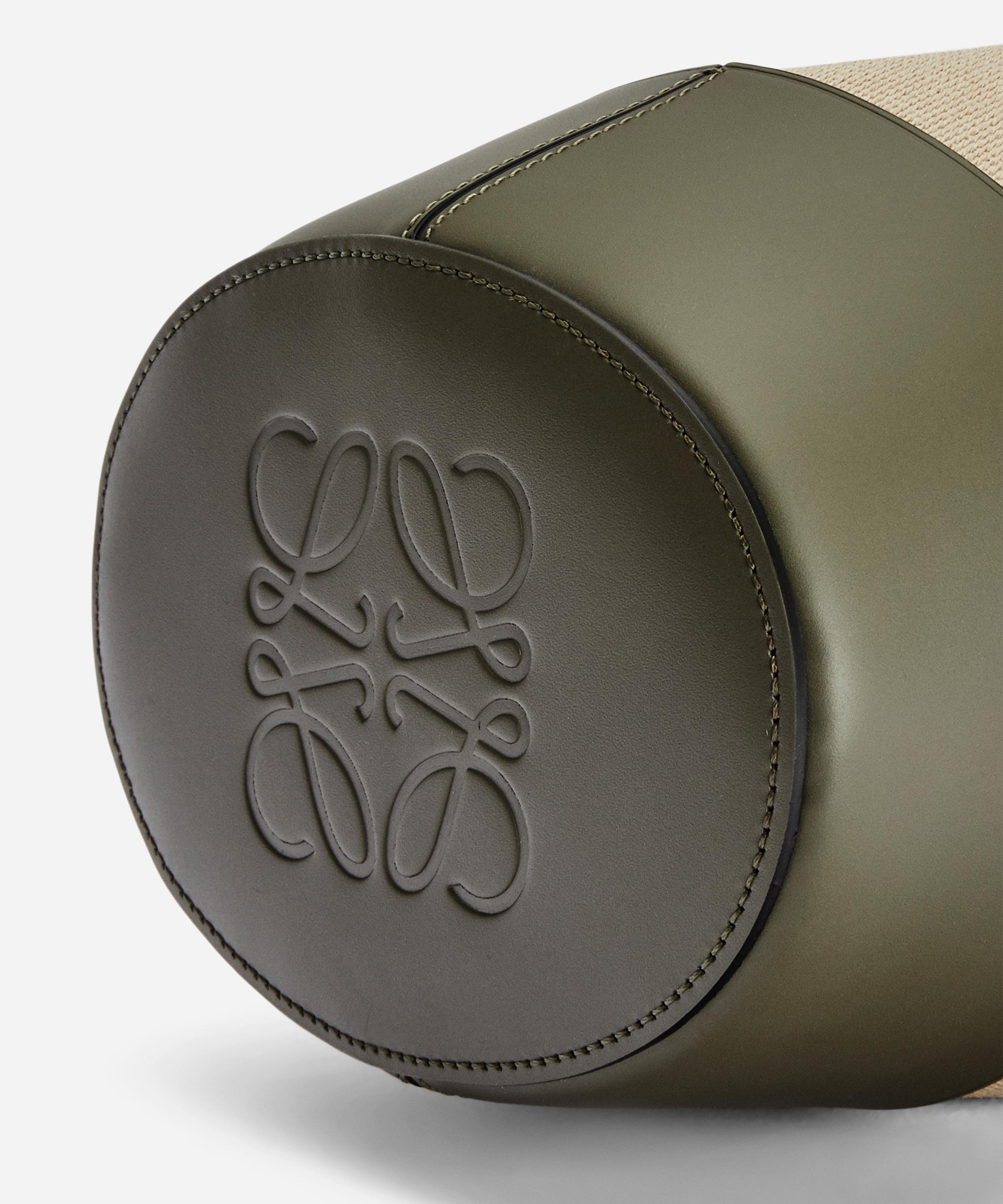 Loewe - Small Balloon Leather and Canvas Bucket Bag image number 7
