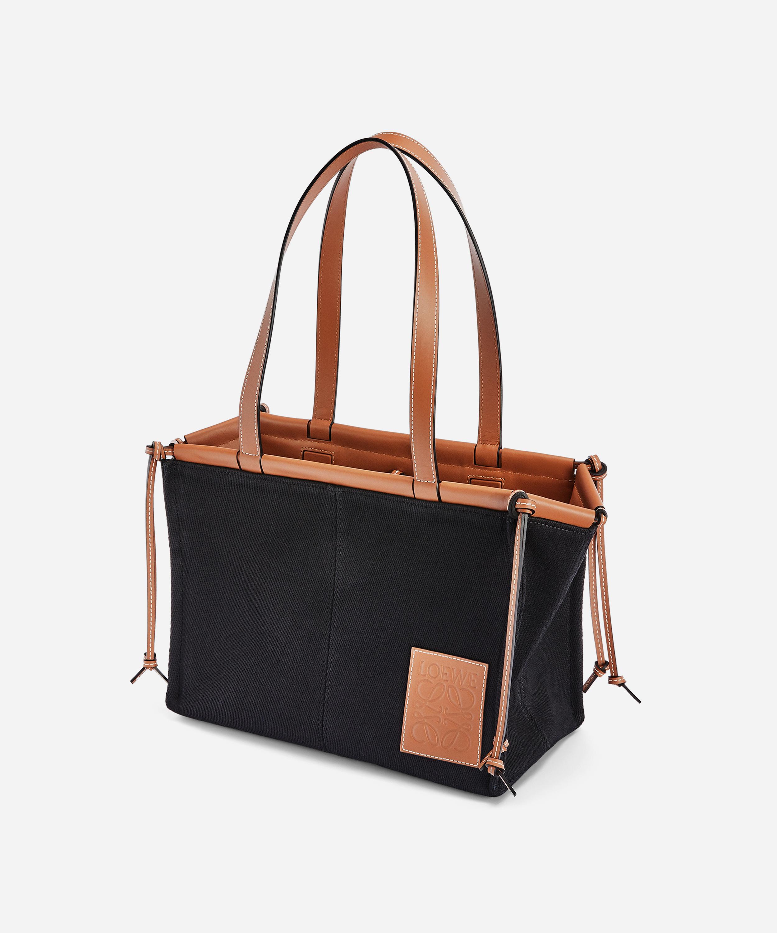 Loewe Cushion Leather and Canvas Tote Bag | Liberty