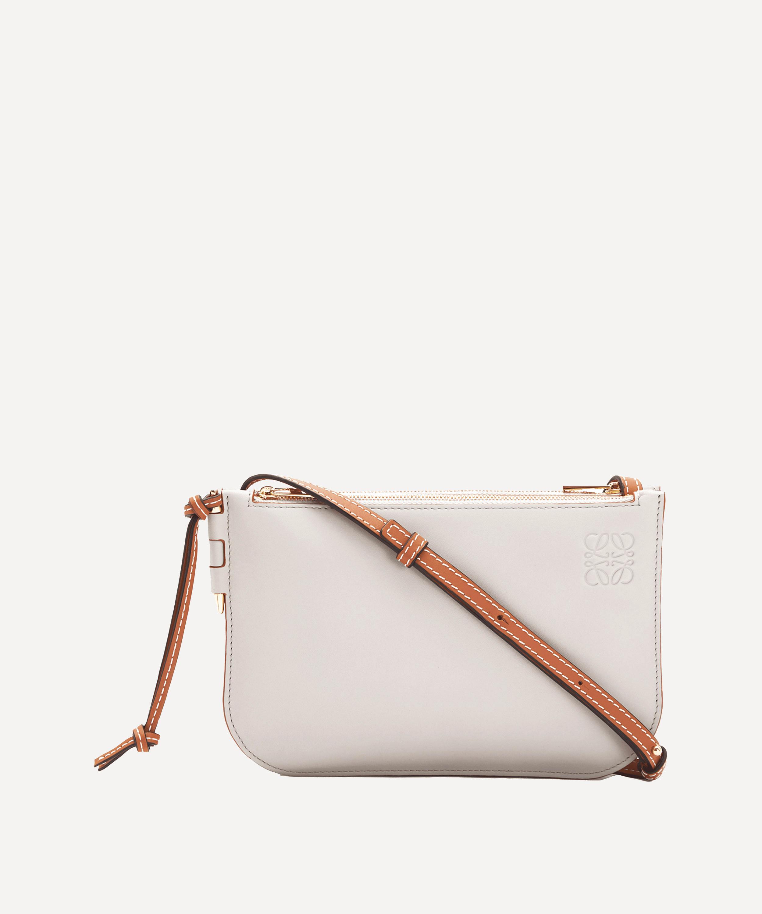 Loewe - Gate Calfskin Leather Double Zip Pouch image number 