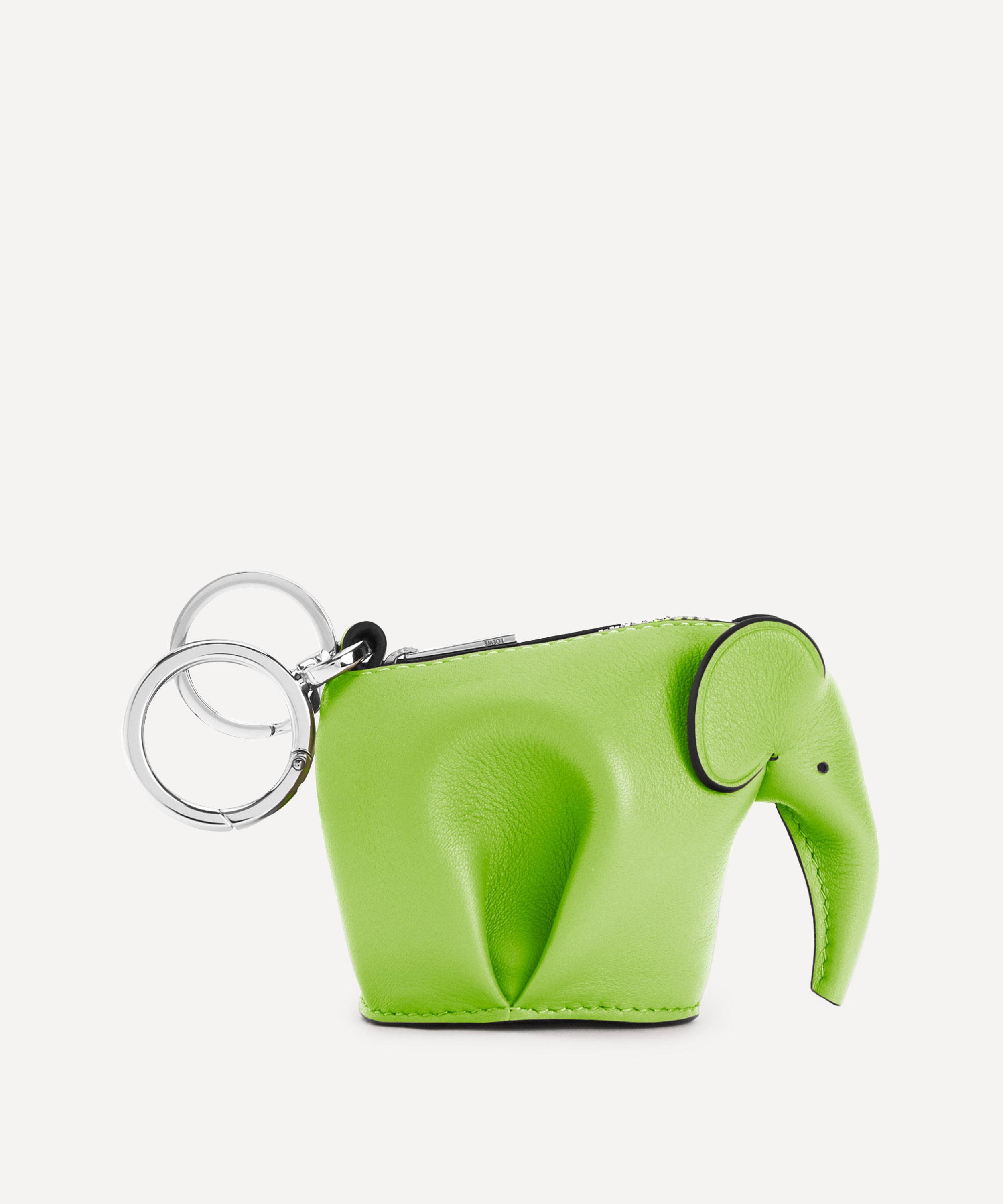 Loewe Elephant Leather Bag Charm Liberty