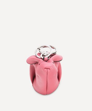 Loewe - Bunny Leather and Shearling Bag Charm image number 3