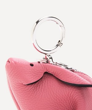 Loewe - Bunny Leather and Shearling Bag Charm image number 4