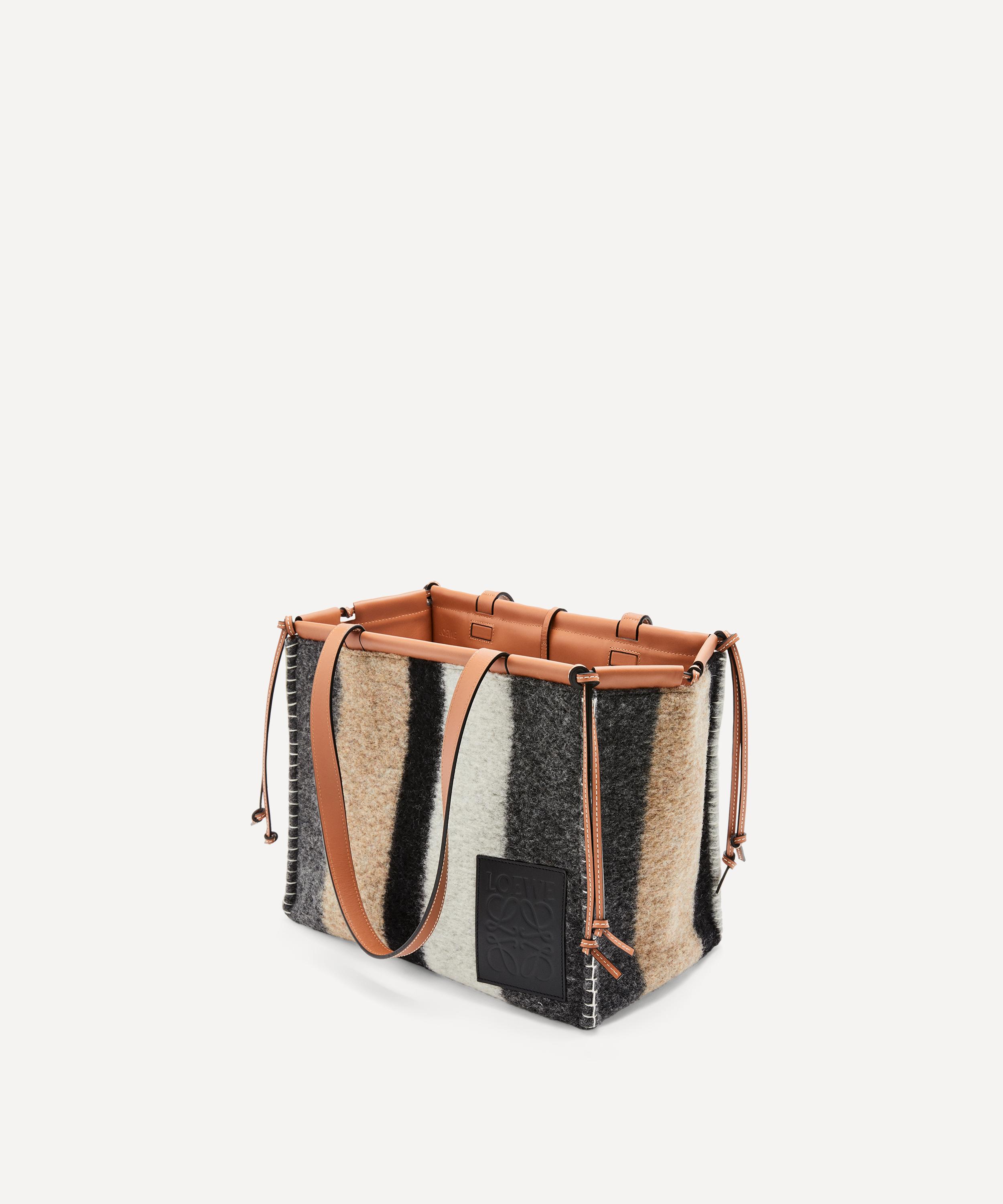 【LOEWE】Stripe cape in linen and cotton Loewe Striped Plastron Cotton Shirt | Liberty