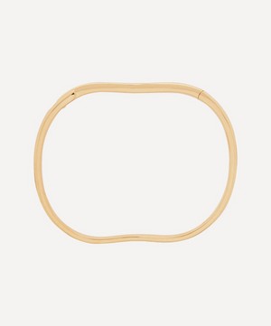 Monica Vinader - Gold Plated Vermeil Silver Alta Capture Small Charm Bangle image number 2