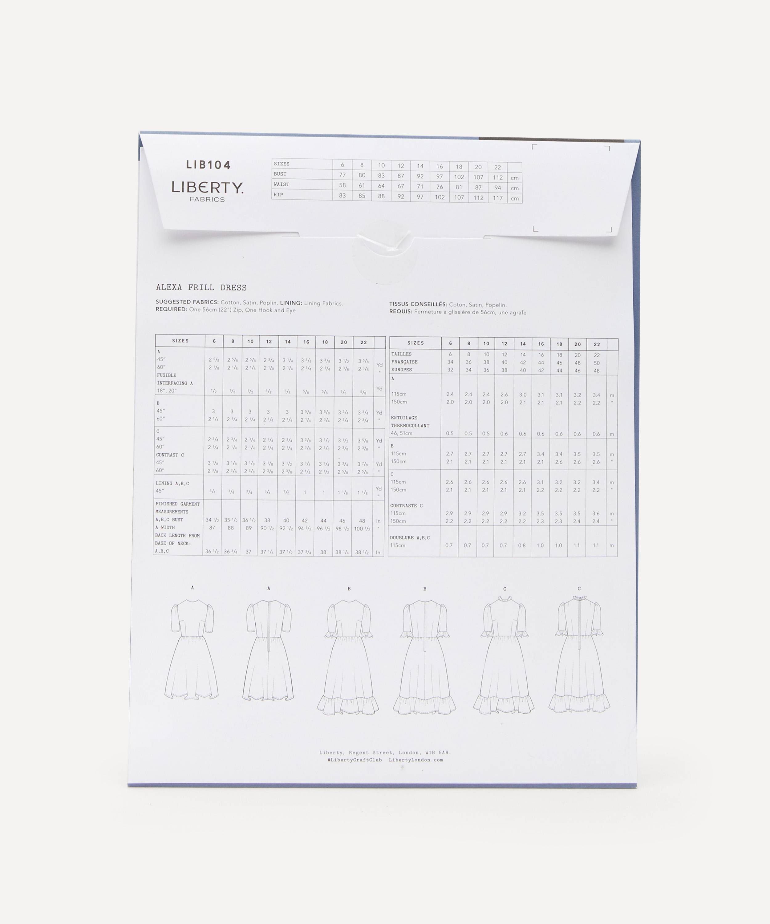 Liberty Fabrics- Alexa Frill Dress Sewing Pattern Size 6-22 image number 2