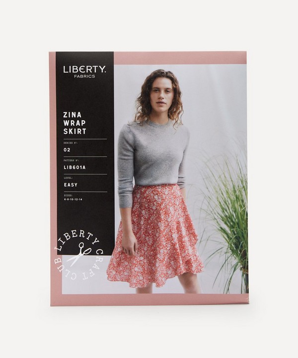 Liberty Fabrics - Zina Wrap Skirt Sewing Pattern Size 6-14 image number null