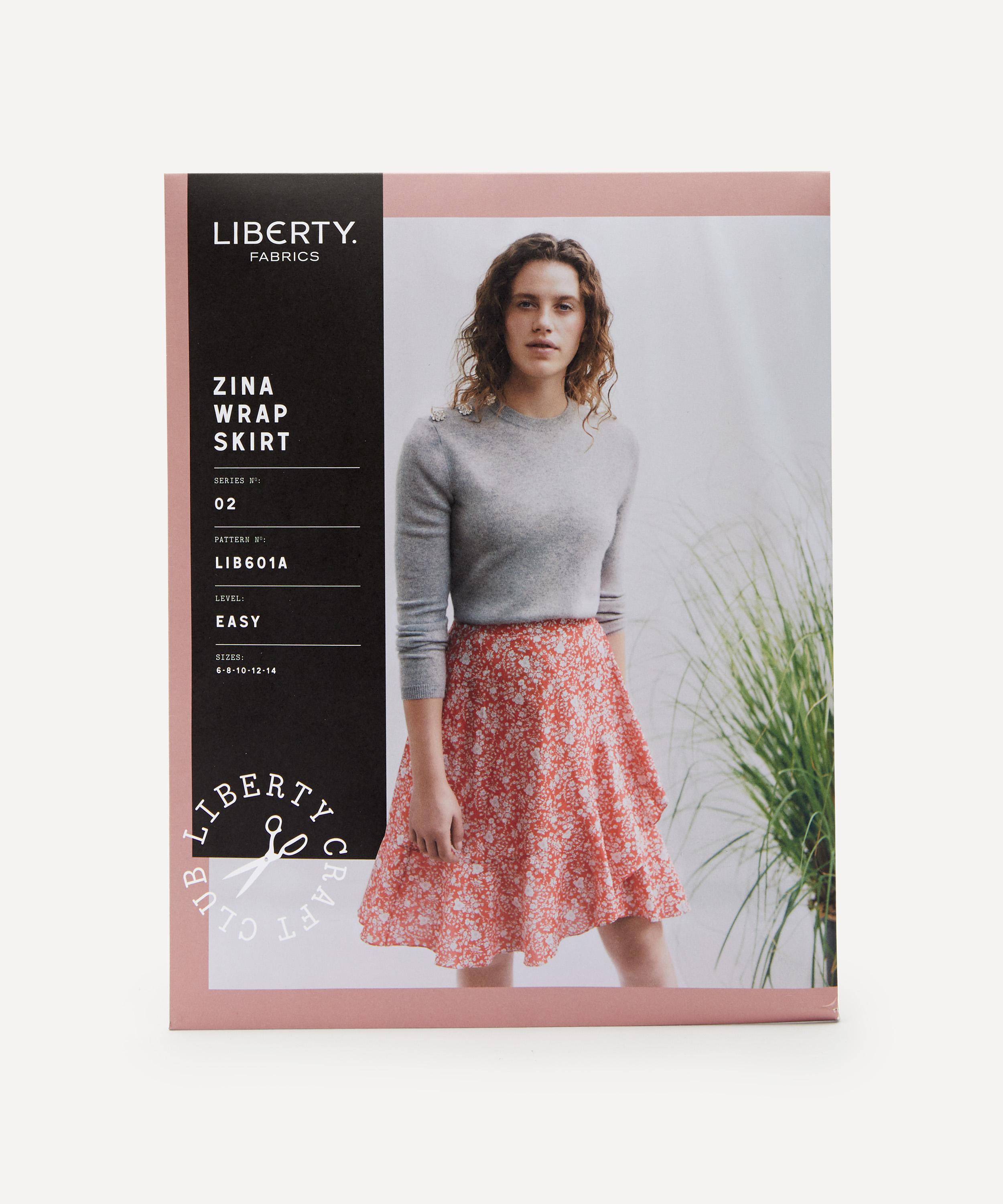 Liberty Fabrics - Zina Wrap Skirt Sewing Pattern Size 6-14