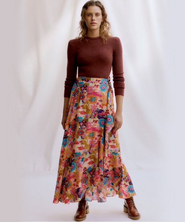 Liberty Fabrics Zina Wrap Skirt Sewing Pattern Size 6-14 | Liberty