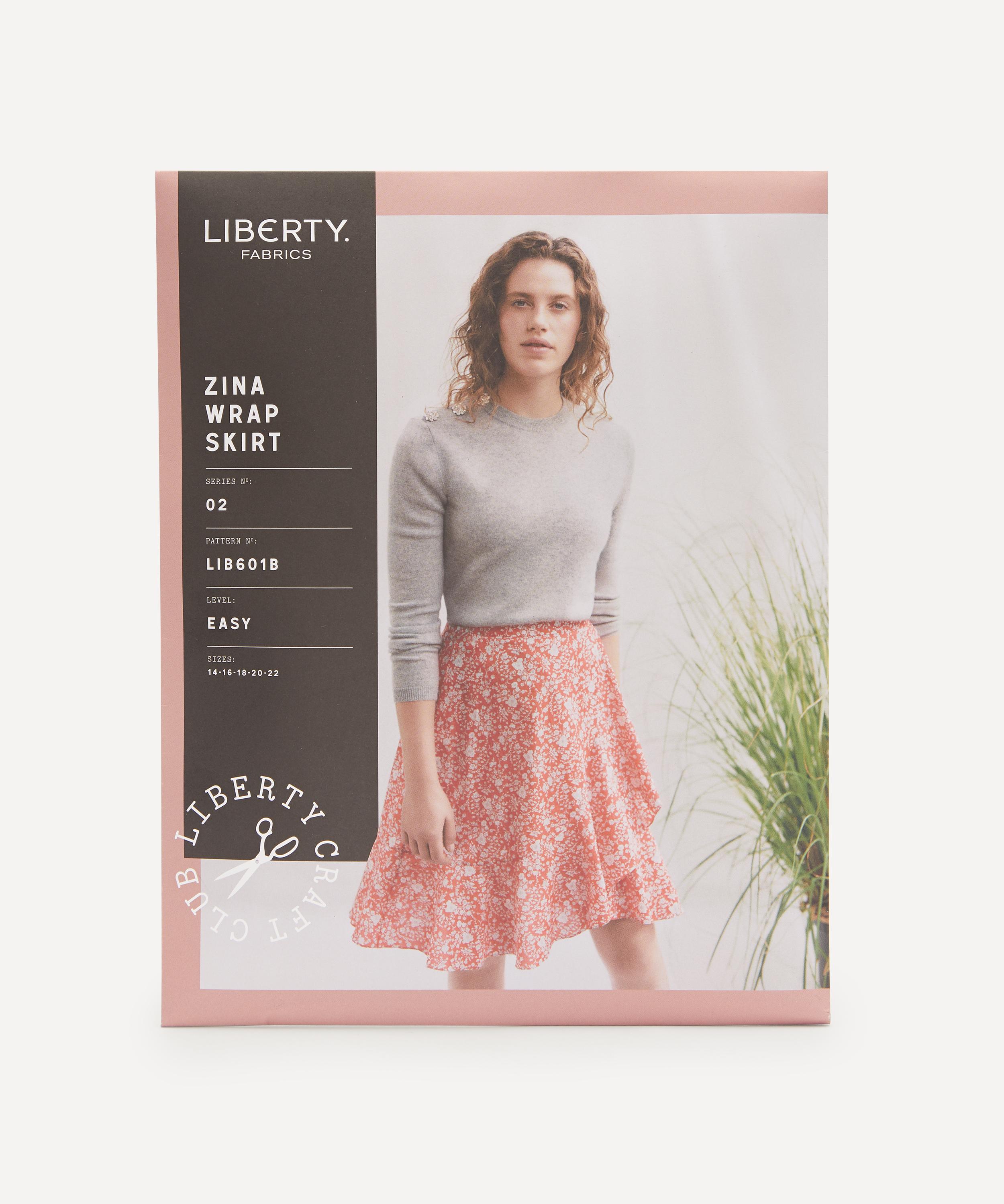 Liberty Fabrics Zina Wrap Skirt Sewing Pattern Size 14-22 | Liberty