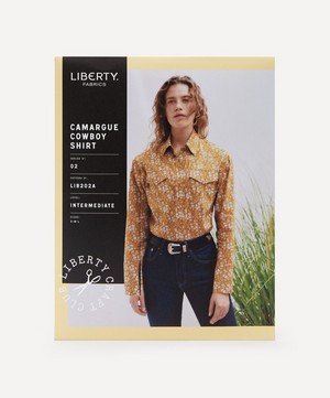 Liberty Fabrics - Camargue Cowboy Shirt Sewing Pattern Size S-L image number 0