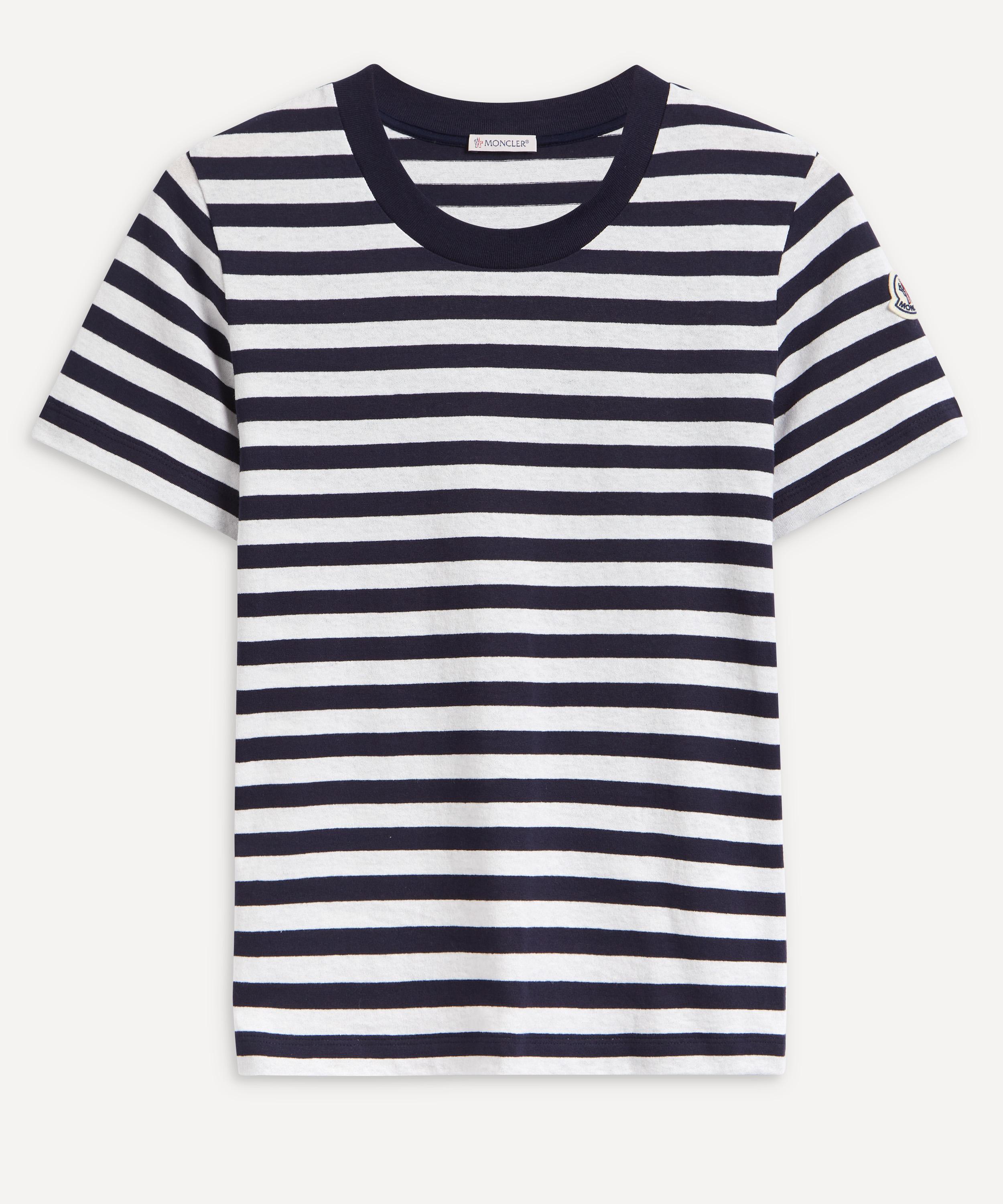 Moncler - Striped Cotton T-Shirt image number 0