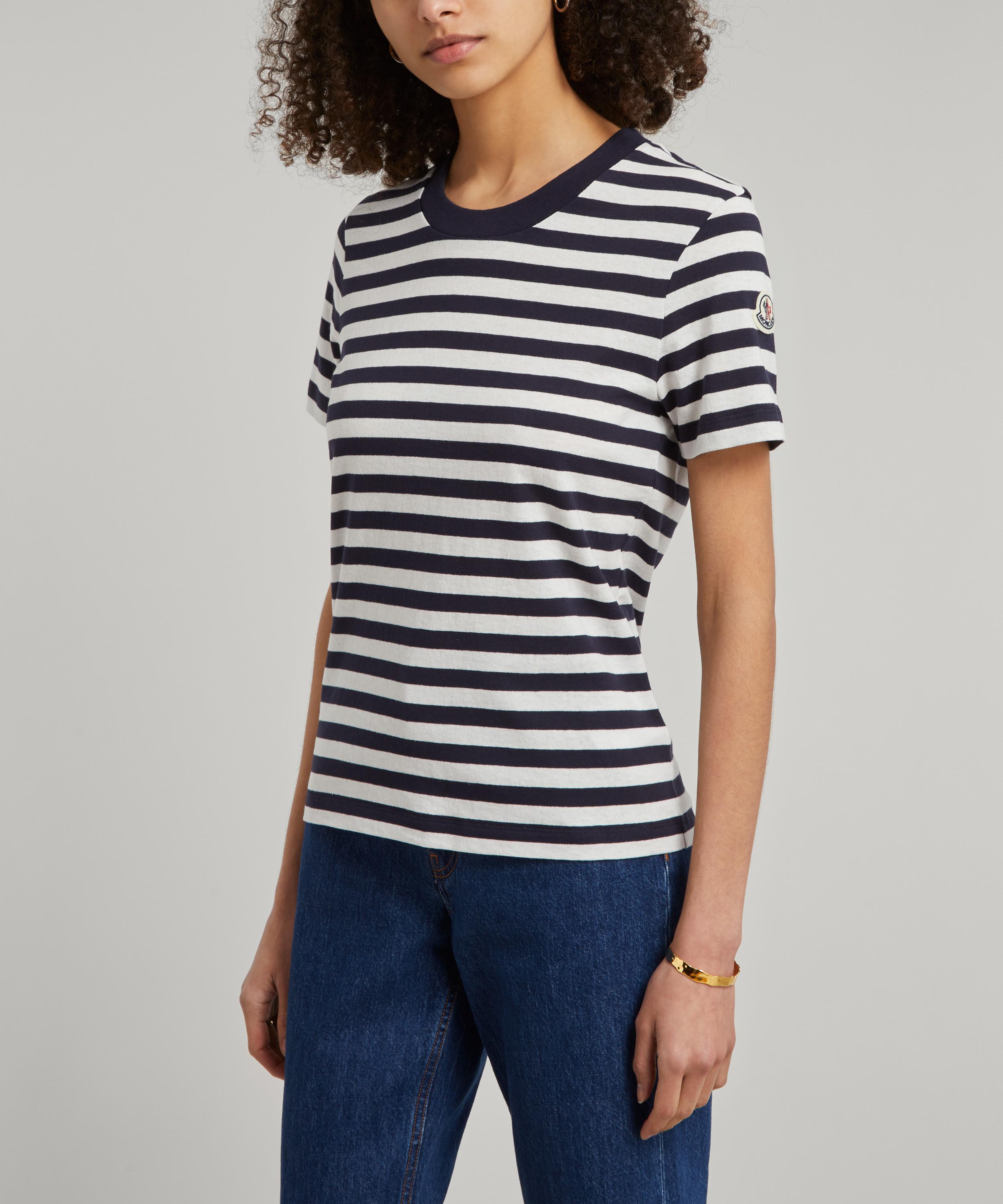 Moncler striped shop t shirt