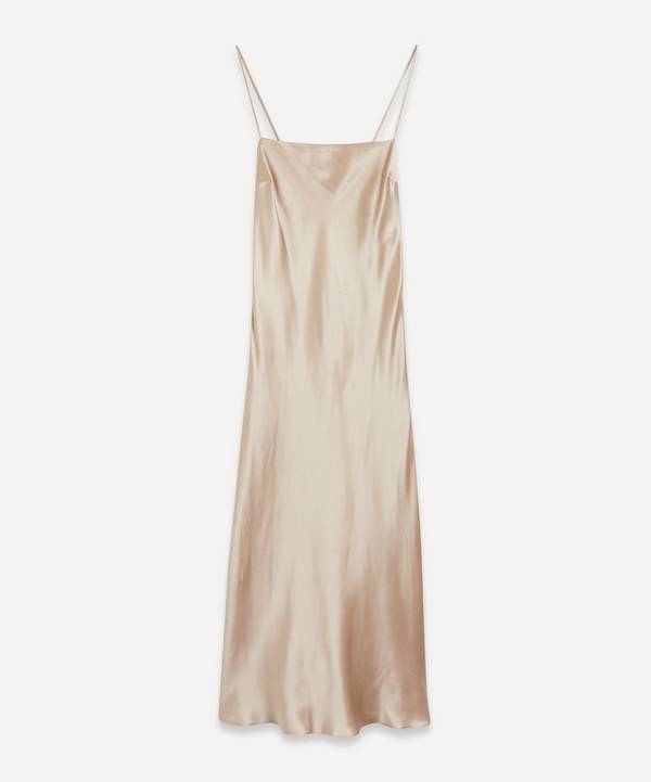 Le Kasha - Open-Back Silk Slip-Dress image number 0