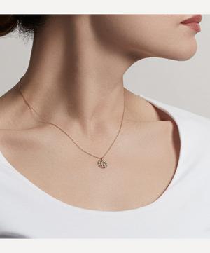 Astley Clarke - 14ct Gold Rising Sun Diamond Pendant Necklace image number 1