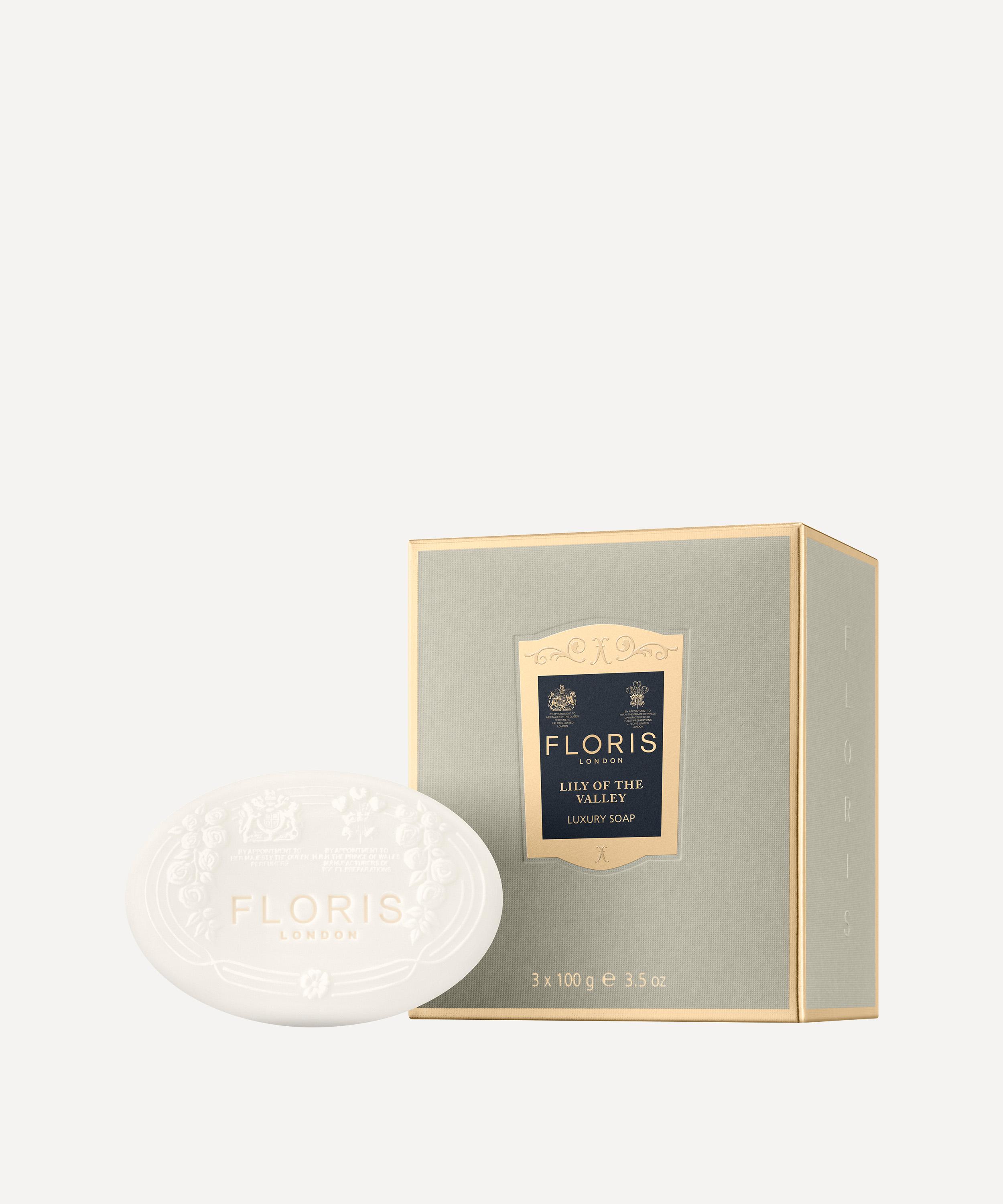 Floris London - Lily of the Valley Luxury Soap 3 x 100g image number 0