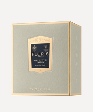 Floris London - Lily of the Valley Luxury Soap 3 x 100g image number 2