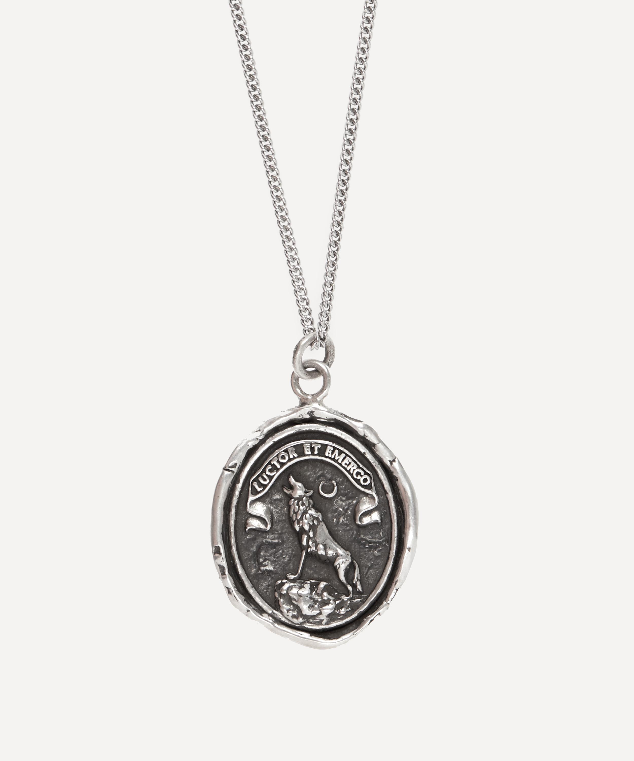 Pyrrha - Sterling Silver Struggle and Emerge Necklace