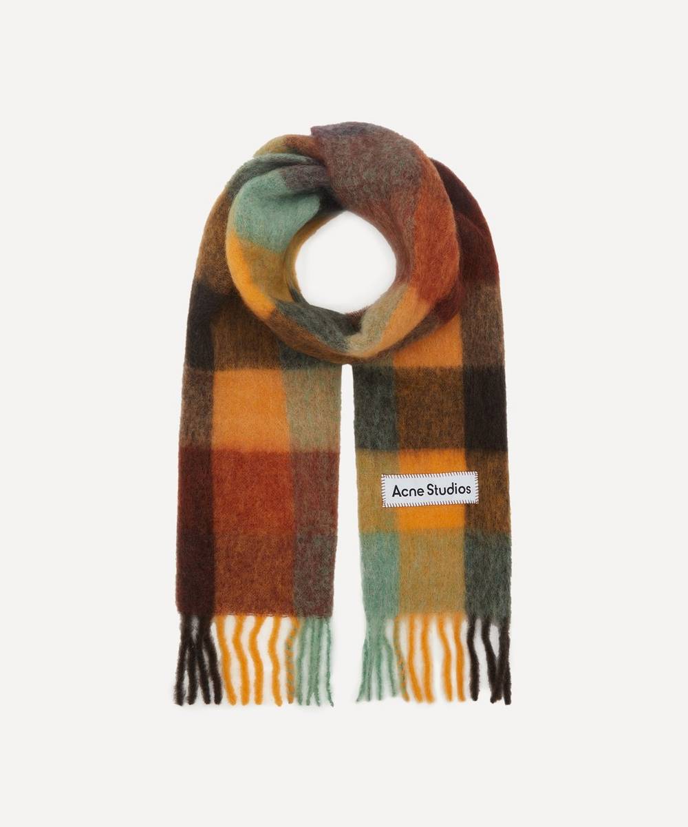 Acne Studios - Large Check Mohair-Blend Scarf