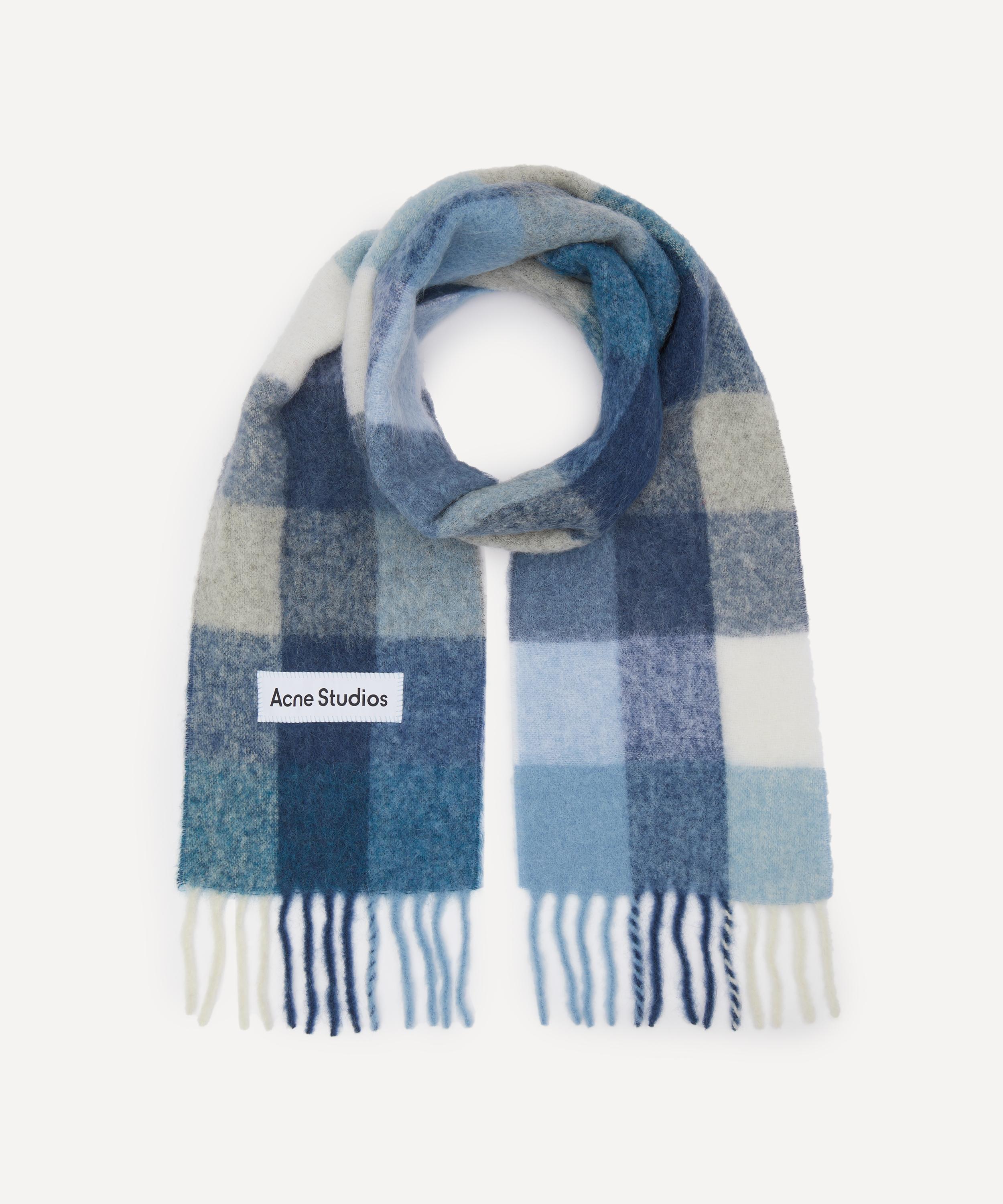 Acne Studios - Mohair Checked Scarf image number 1