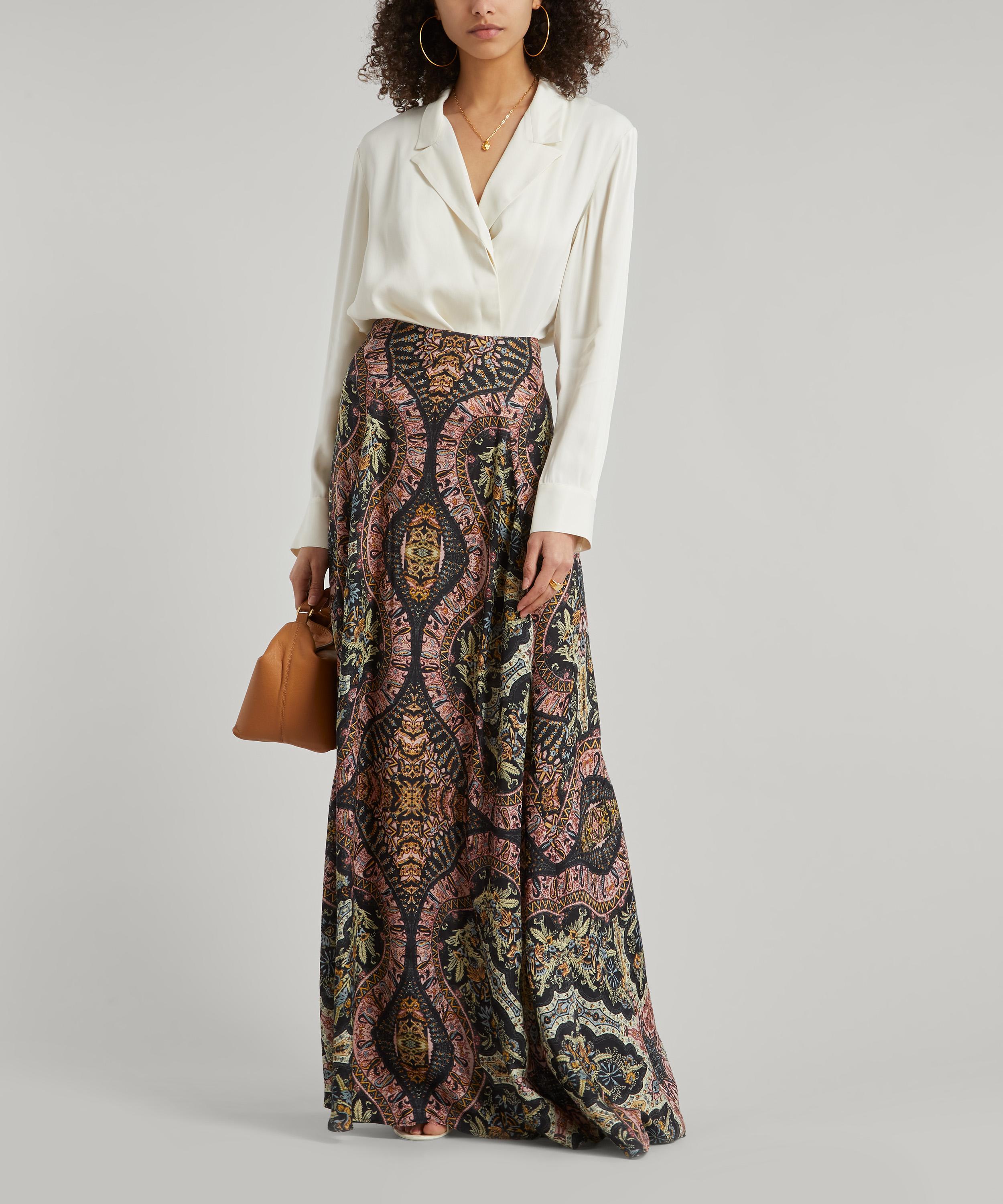 paisley long skirt