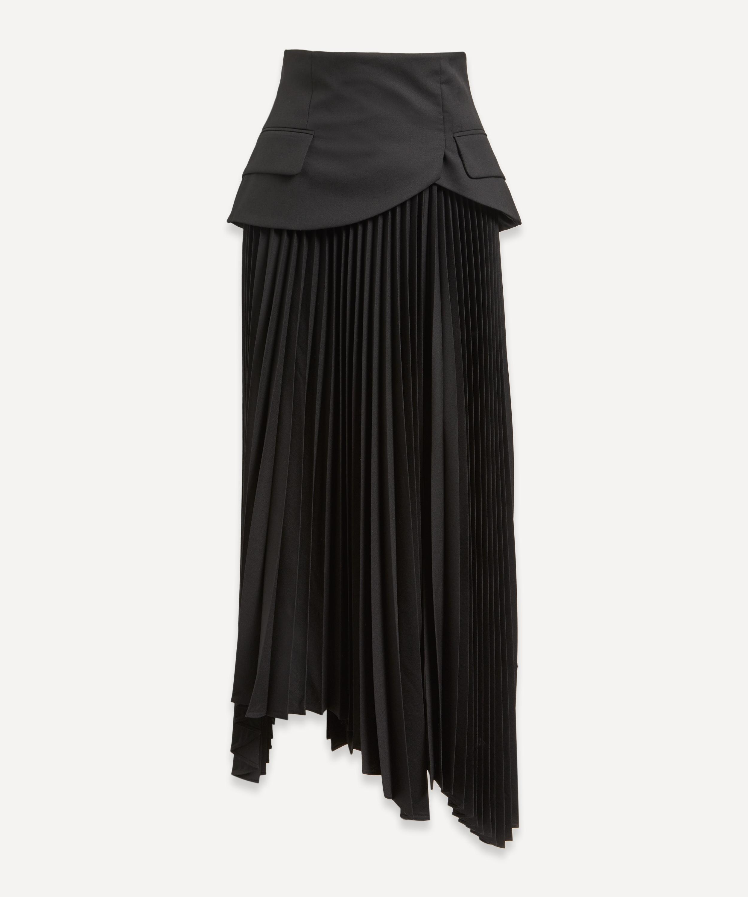 basque pleated skirt