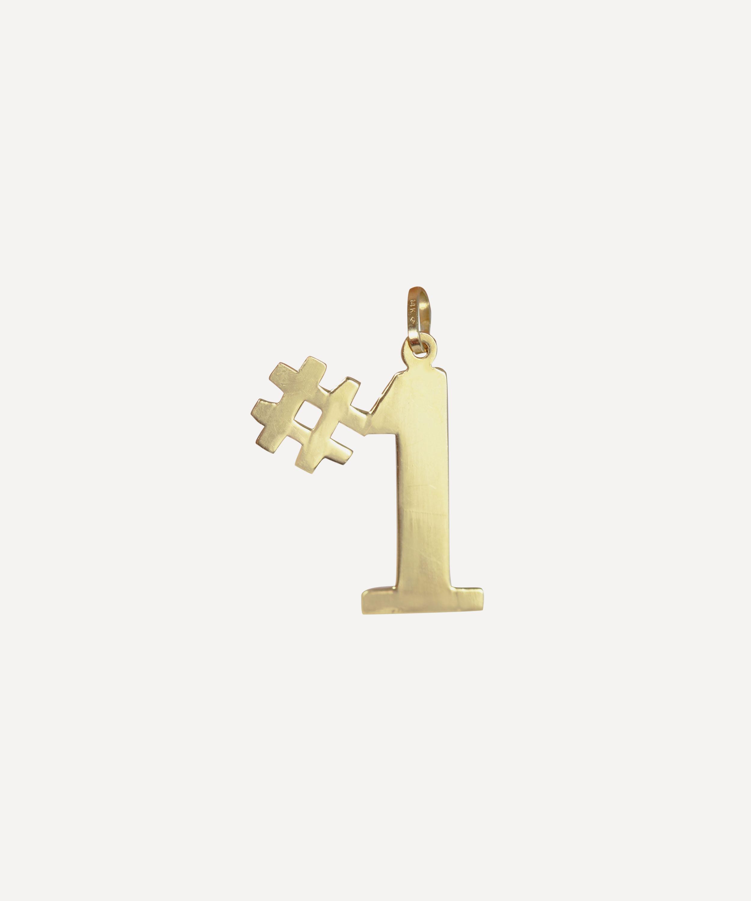 Kojis - 14ct Gold Number One Charm image number 0