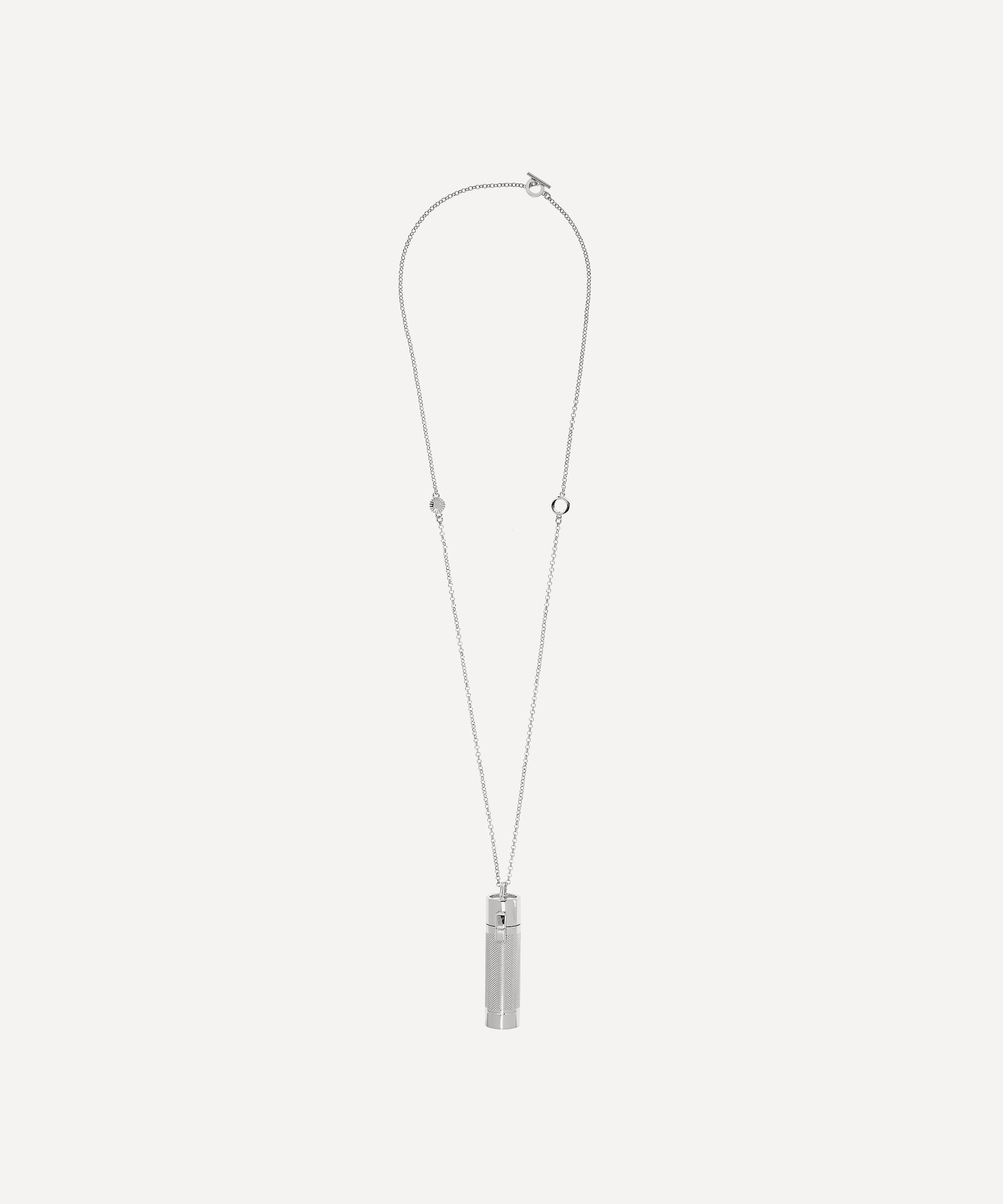 Veronique Gabai - Silver-Tone Saint Tropez Perfume Holder Pendant Necklace image number 1
