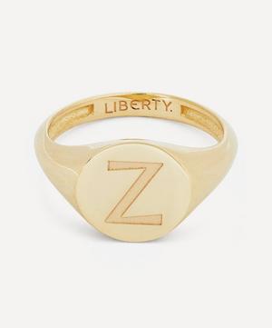 Liberty - 9ct Gold Initial Liberty Signet Ring - Z image number 0